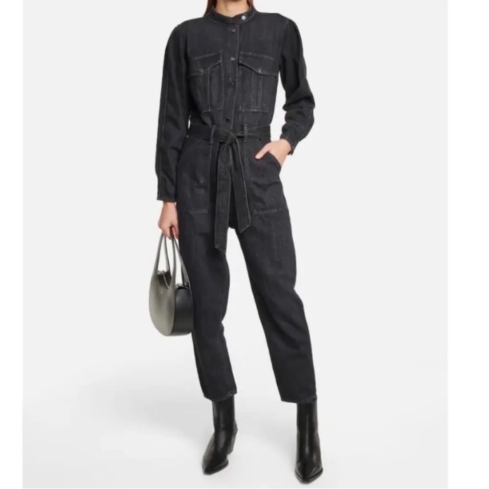 Veronica Beard's Annie Jumpsuit Washed Onyx Medium